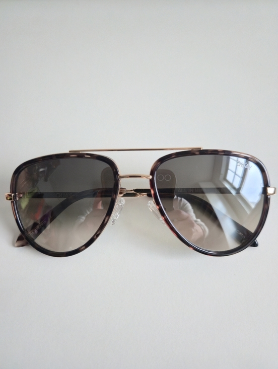 New Quay x JLo Limited Edition All In Mini Frame Green Fade Lens Mini Aviators main image 12